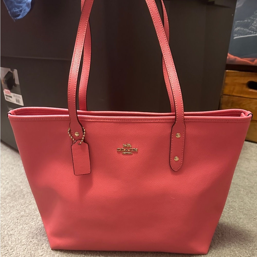 Pink Coach tote